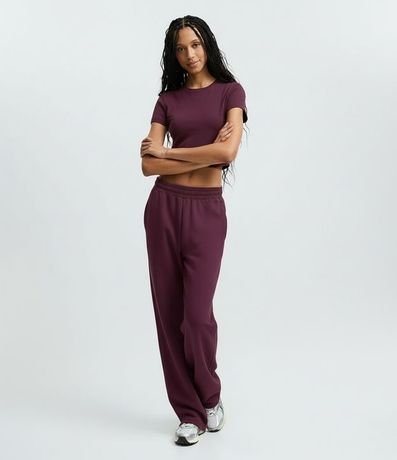 Pantalón Recto en Modal con Lazo