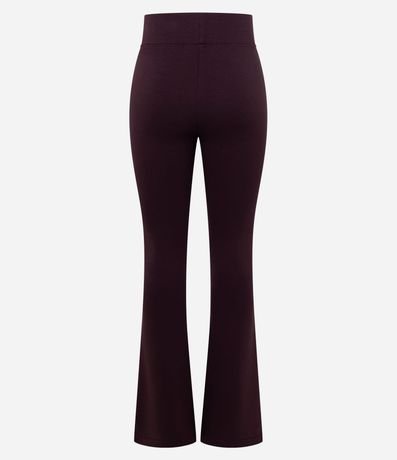 Pantalón Flare en Microfibra con Cintura Ancha 2