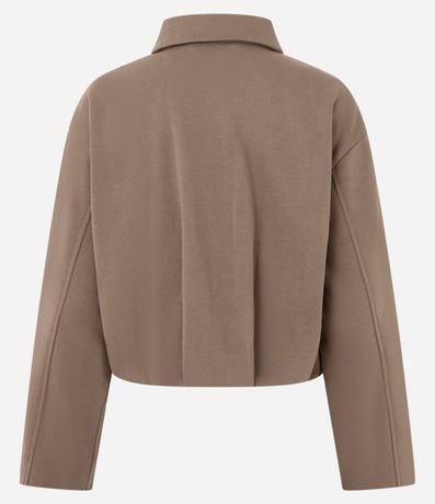 Campera Baloné Corta en Algodón con Felpa 6