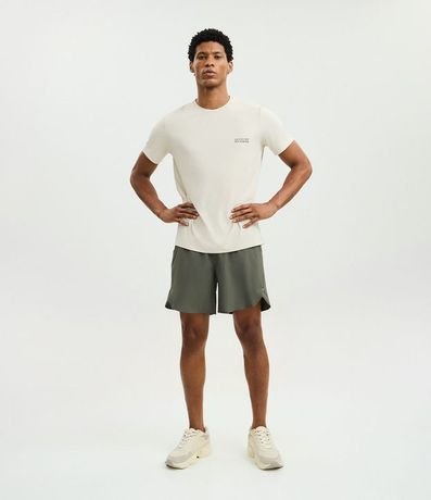 Remera Regular en Poliamida con Tecnologia Dry y Estampa Lettering Seeking My Highs 2