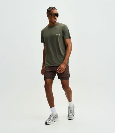 Remera Regular en Poliamida con Tecnologia Dry y Estampa Lettering Seeking My Highs 2