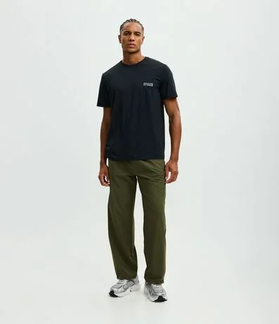 Remera Regular en Poliamida con Tecnologia Dry y Estampa Lettering Seeking My Highs 2