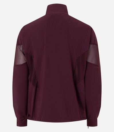 Campera Deportiva Rompe Viento con Recortes en Tule 6