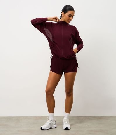 Campera Deportiva Rompe Viento con Recortes en Tule 2