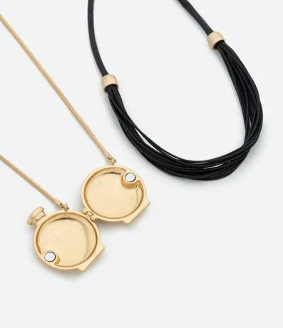 Collar en Capas con Colgante Perfumero 2