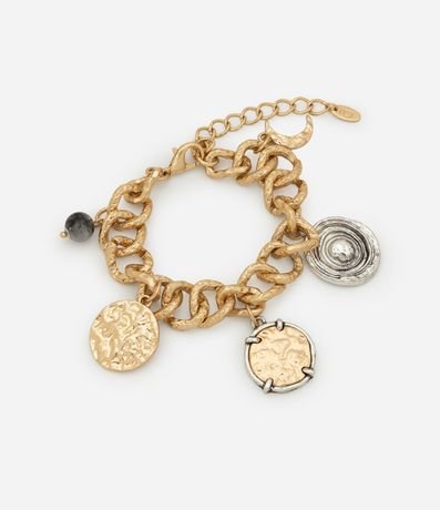 Pulsera Metalizada con Colgantes Charm 2