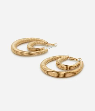 Aro en Metal con Efecto Zigzag 2