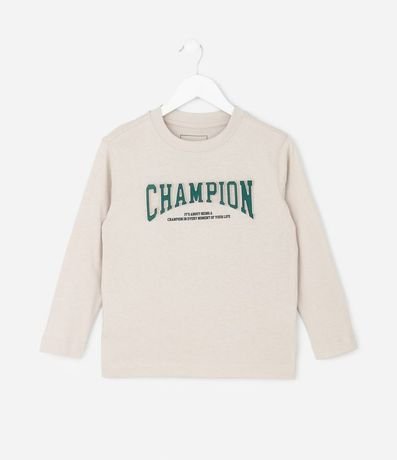 Remera Infantil con Lettering en Relieve – Talle 5 a 14 años
