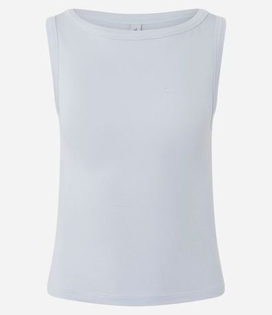 Blusa sin Manga con Escote Canoa