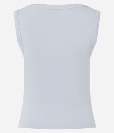 Blusa sin Manga con Escote Canoa 2
