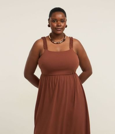 Vestido Midi en Algodón con Volados Curve & Plus Size 2