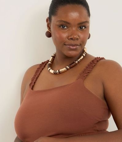 Vestido Midi en Algodón con Volados Curve & Plus Size 3