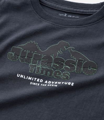 Remera Infantil con Estampa de Dinosaurio en Relieve – Talle 1 a 5/6 años 5