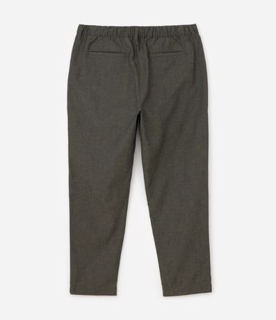 Pantalón Relaxed en Oxford de Algodón con Lazo en la Cintura 7