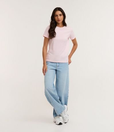 Remera en Media Malla con Manga Corta Doblada 3
