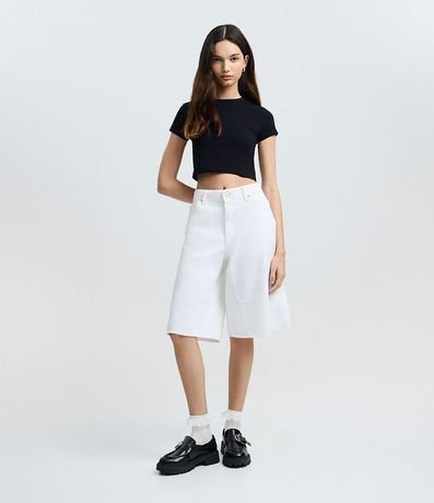 Blusa Baby Tee en Algodón con Sisa Deslocada 3