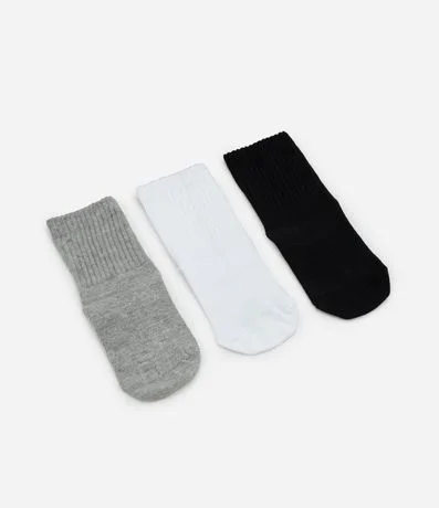 Kit 03 Medias Infantiles Lupo - Talle 24/29 - 30/36