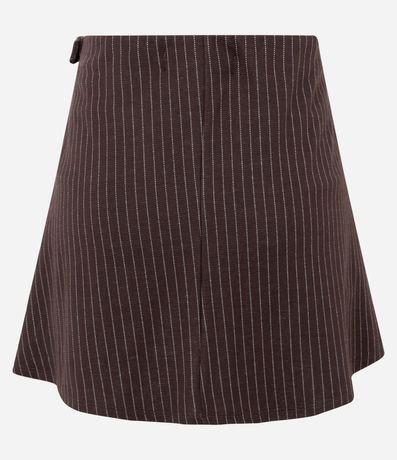 Short Pollera Raya de Tiza con Hebilla Lateral 7