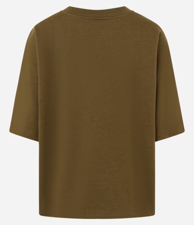 Remera Over Malla con Manga Corta 5