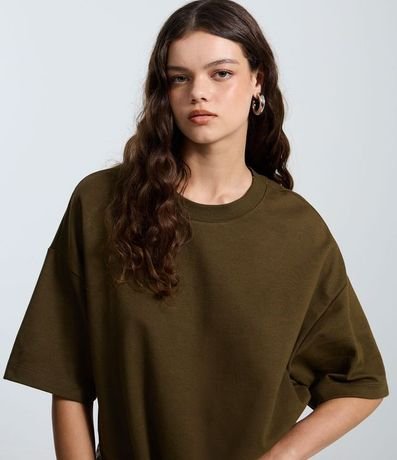 Remera Over Malla con Manga Corta 3