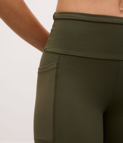 Pantalón Legging Deportivo en Poliamida con Cintura Texturizado 5
