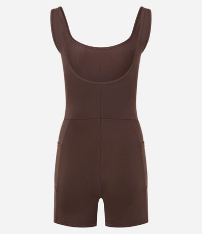 Enterito Deportivo en Microfibra con Breteles Anchos y Bolsos Lateral 2