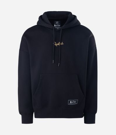Buzo Masculino de Fleece con Capucha y Estampa Artística 5