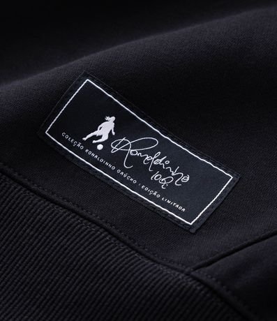 Buzo Masculino de Fleece con Capucha y Estampa Artística 8