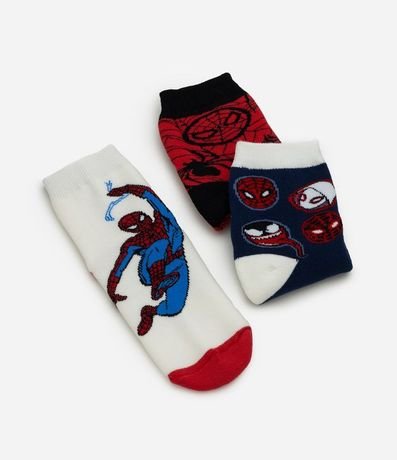 Kit 03 Pares de Medias Infantil Spider-Man – Talle 19 a 34 3