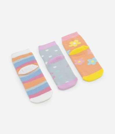 Kit 03 Medias Infantiles Atoalladas con Estampa de Carpincho – Talle 19 a 34 2