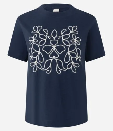 Remera en Algodón con Bordado Delantero 5