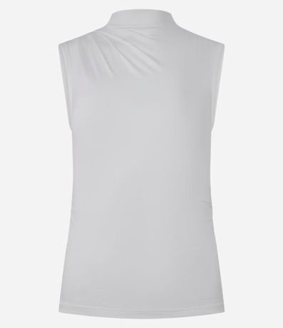 Blusa sin Manga en Jersey con Drapeados Laterales 5