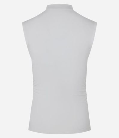 Blusa sin Manga en Jersey con Drapeados Laterales 6