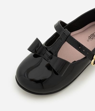 Zapatilla Infantil en Vinil con Moña y Hebilla de Corazón - Talle 20 al 25 5