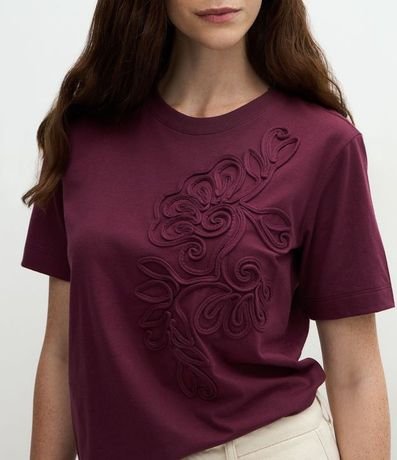 Remera en Algodón con Bordado Floral 4