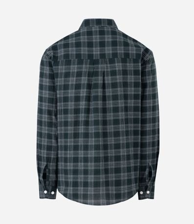 Camisa Manga Larga en Tricolina de Cuadros 4