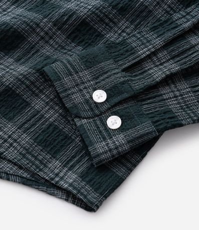 Camisa Manga Larga en Tricolina de Cuadros 6