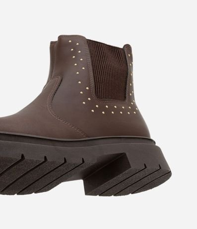 Bota Chelsea Infantil con Detalles Dorados – Talle 28 a 35 3