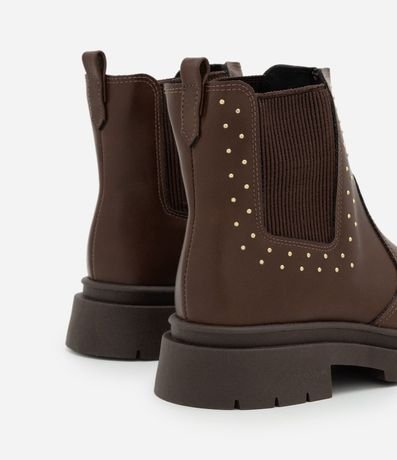 Bota Chelsea Infantil con Detalles Dorados – Talle 28 a 35 5