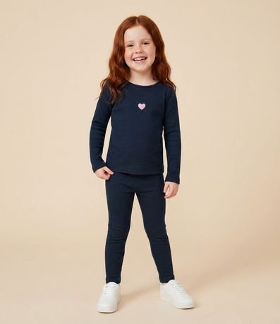 Blusa Infantil Slim con Estampado de Corazón – Talle 1 a 6 años 1