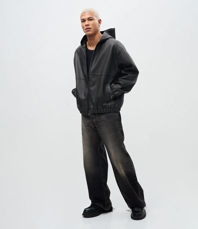 Chaqueta en PU Pesada con Detalle Embossed 4