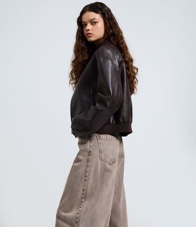 Pantalón Barrel en Jeans Cationizado con Cintura Alta 2