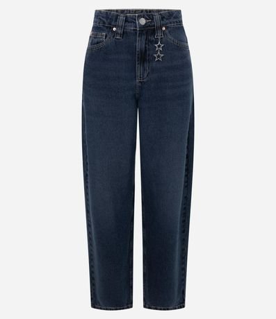 Pantalón Baggy en Jeans con Cintura Mediana y Colgante Desmontable 5