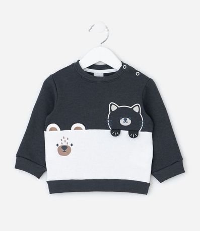 Conjunto Infantil Saco y Pantalón con Detalles Interactivos – Talle 0 a 18 Meses 2