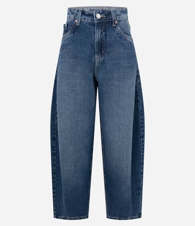 Pantalón Barrel en Jeans con Cintura Alta 7