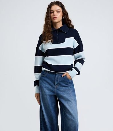 Pantalón Barrel en Jeans con Cintura Alta 3