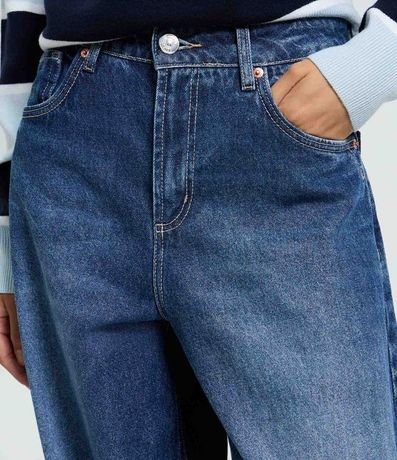 Pantalón Barrel en Jeans con Cintura Alta 4