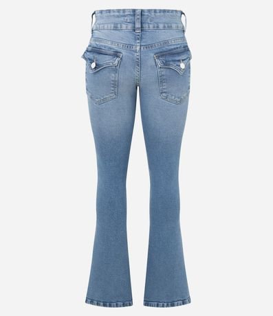 Pantalón Boot Cut en Jeans con Cintura Baja 6