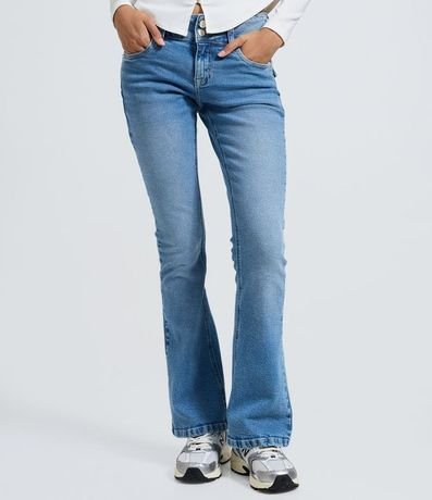 Pantalón Boot Cut en Jeans con Cintura Baja 3