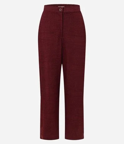 Pantalón en Orly con Fondo Melange y Cintura Elástica 5